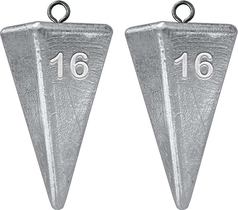 TKHDBF Pyramid Sinkers Fishing Weights, Saltwater Fishing Sinkers for Surf Fishing Gear Tackle - 1oz, 2oz, 3oz - Image 1